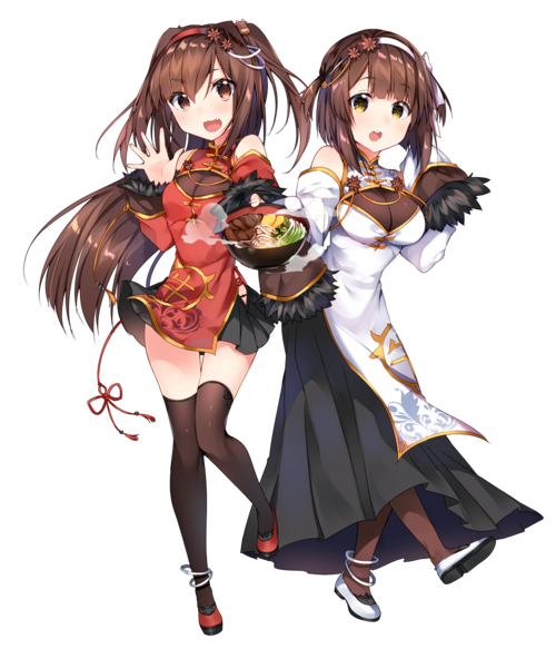 クミとキヨミのイラスト